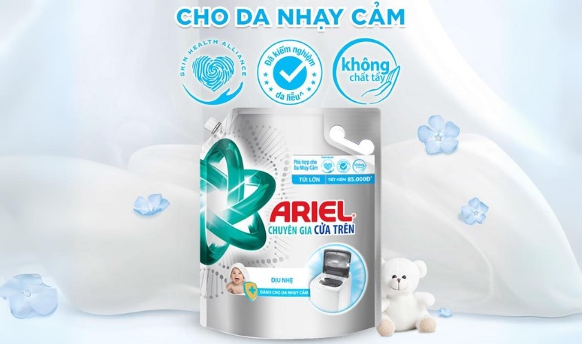 Nước giặt Ariel Dịu Nhẹ túi 3.1 lít