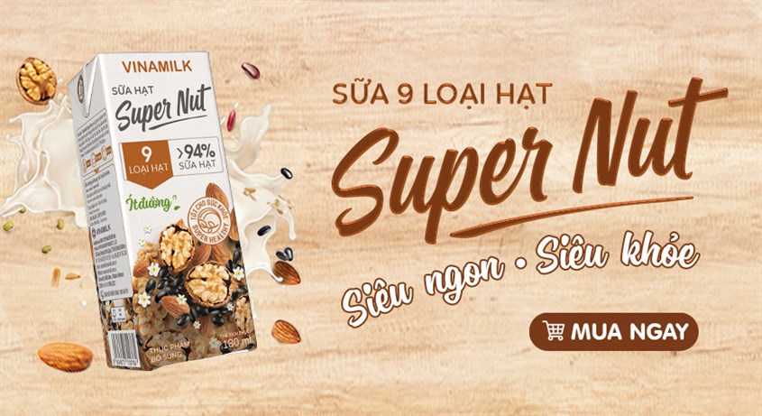 Lốc 4 hộp sữa hạt Vinamilk Super Nut 180 ml (từ 4 tuổi) Lốc 4 hộp sữa hạt Vinamilk Super Nut 180 ml (từ 4 tuổi)
