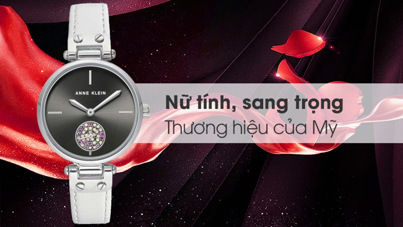 Đồng hồ ANNE KLEIN thiết kế đơn giản, tỉ mỉ