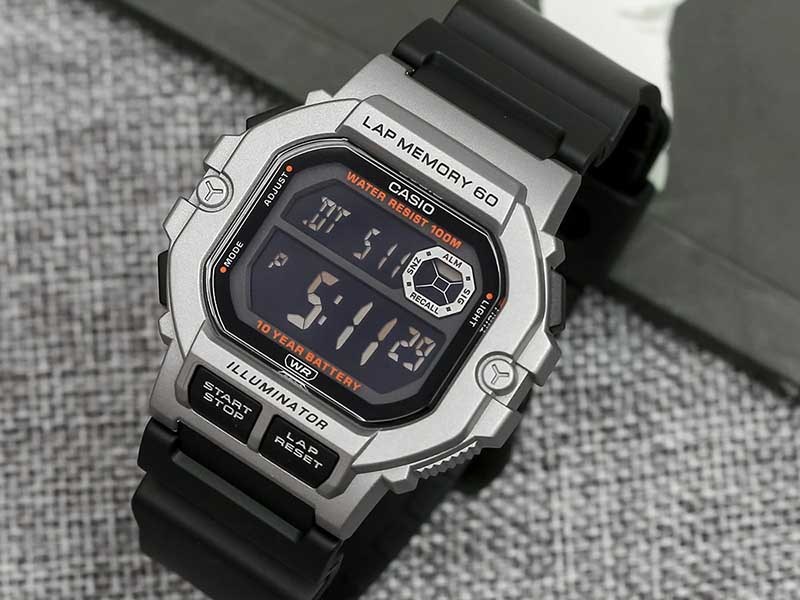 Đồng hồ Casio 44.5 mm Nam WS-1400H-1BVDF mang đến một thiết kế tối giản, thuộc d&ograve;ng thương hiệu nổi tiếng của Nhật Bản