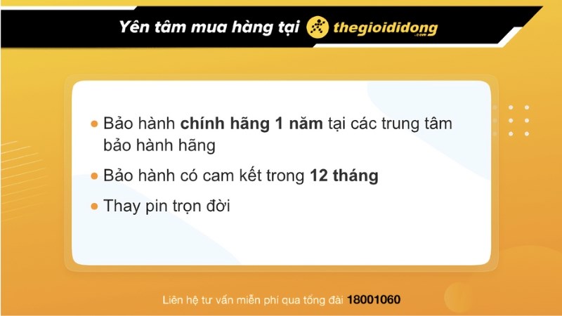 Chính sách bảo hành đồng hồ tại Thế Giới Di Động Chính sách bảo hành cho khách hàng khi mua đồng hồ tại Thế Giới Di Động