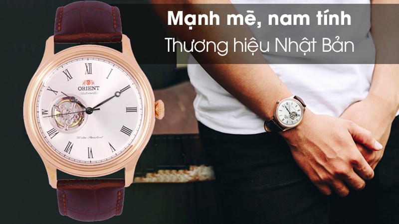 Khung viền của mẫu đồng hồ Orient này bền bỉ, chắc chắn Khung viền của mẫu đồng hồ Orient này bền bỉ, chắc chắn