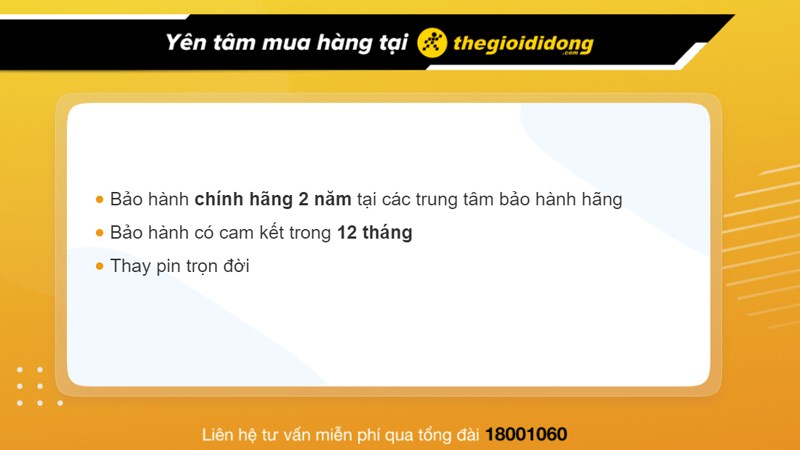 Chính sách bảo hành đồng hồ tại Thế Giới Di Động Chính sách bảo hành đồng hồ tại Thế Giới Di Động