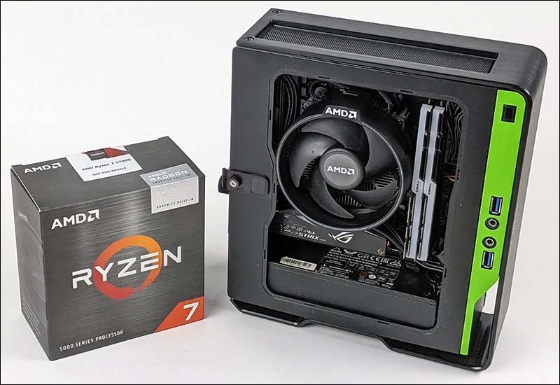 Ryzen 7 5700G đã cho thấy sức mạnh phần CPU khá khủng, điểm đa nhân vượt trội