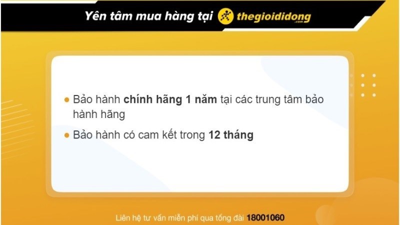 Chính sách bảo hành đồng hồ tại Thế Giới Di Động