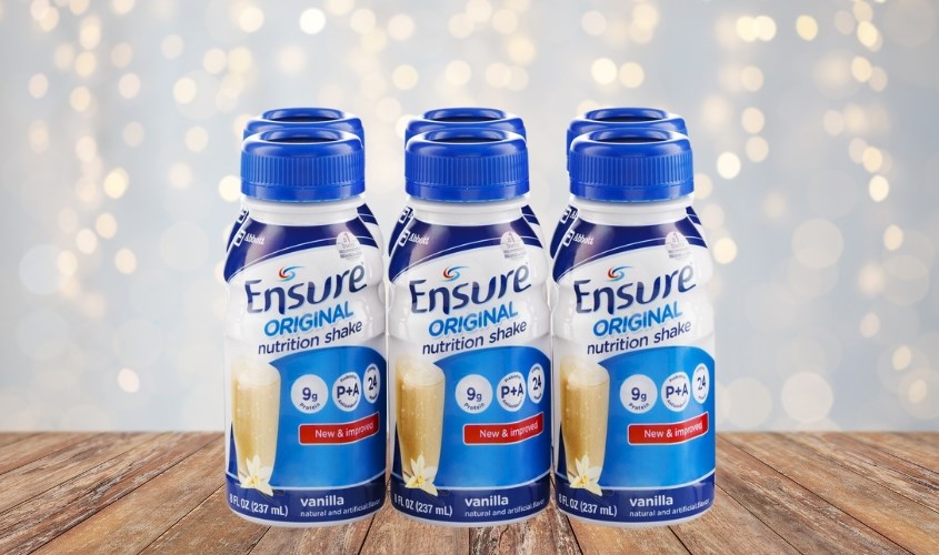 Lốc 6 chai sữa bột người lớn pha sẵn Ensure Original hương vani 237 ml