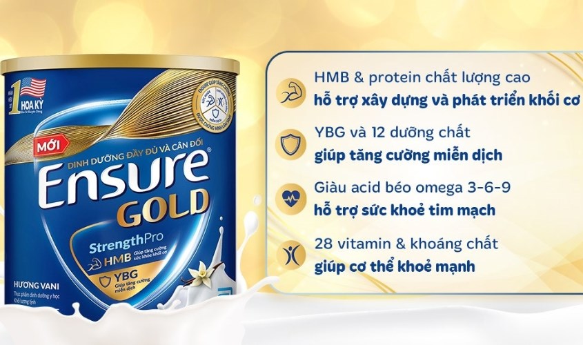 Sữa bột người lớn Ensure Gold StrengthPro 400g
