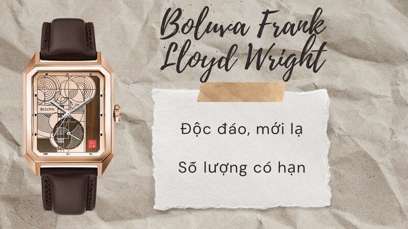 Bulova Frank Lloyd Wright Bulova Frank Lloyd Wright vô cùng độc đáo, mới lạ