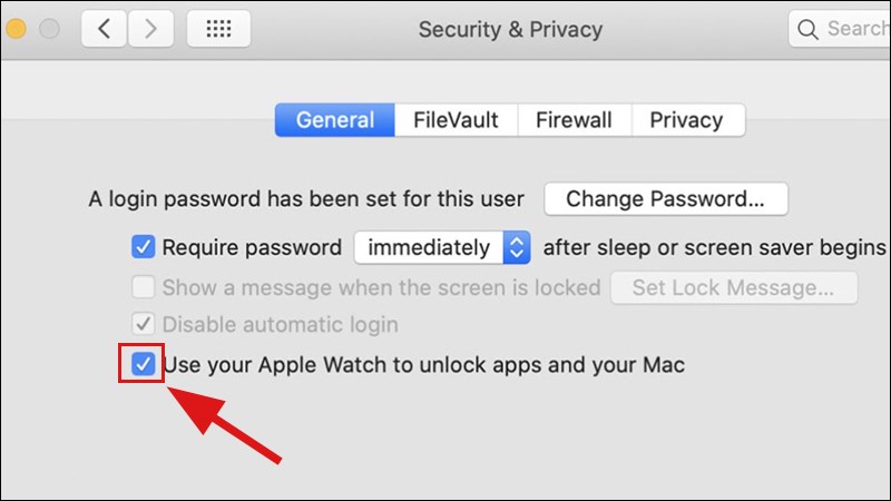 Cho ph&eacute;p Apple Watch mở kh&oacute;a m&aacute;y Mac của bạn