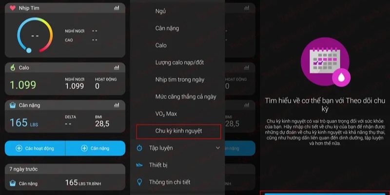 C&aacute;c bước thiết lập t&iacute;nh năng tr&ecirc;n đồng hồ Garmin