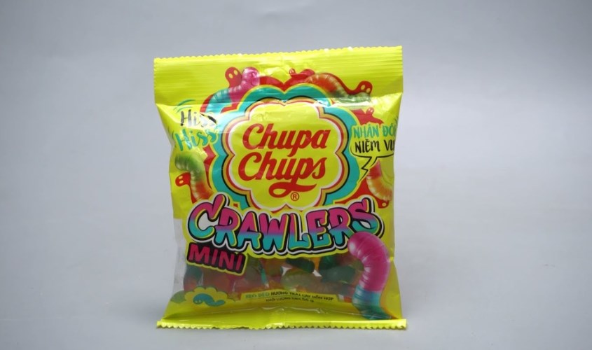 Kẹo dẻo Chupa Chups Mini Crawlers 56g (từ 3 tuổi)