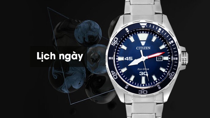 Đồng hồ Citizen Eco-drive WR100 có chức năng xem lịch ngày, bấm giờ thể thao Đồng hồ Citizen Eco-drive WR100 có chức năng xem lịch ngày, bấm giờ thể thao