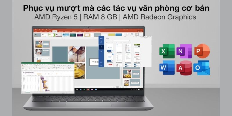 Xử l&yacute; c&aacute;c t&aacute;c vụ văn ph&ograve;ng, đồ họa mượt m&agrave;