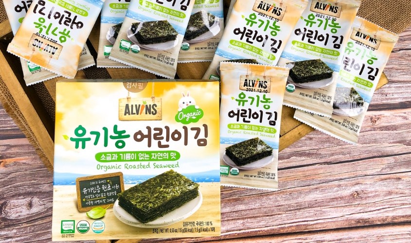 Hộp 10 gói snack rong biển hữu cơ tách muối vị truyền thống Alvins 1.5g (từ 6 tháng) Hộp 10 gói snack rong biển hữu cơ tách muối vị truyền thống Alvins 1.5g (từ 6 tháng)