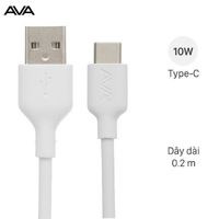 C&aacute;p Type C 20cm AVA DS458 Trắng