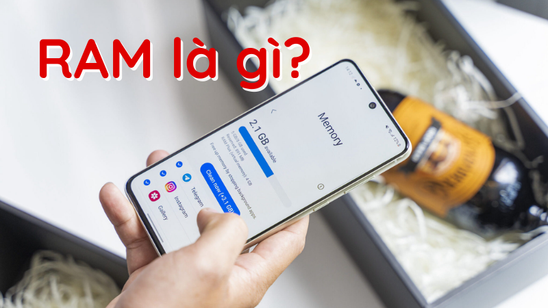 RAM gi&uacute;p lưu trữ dữ liệu v&agrave; th&ocirc;ng tin