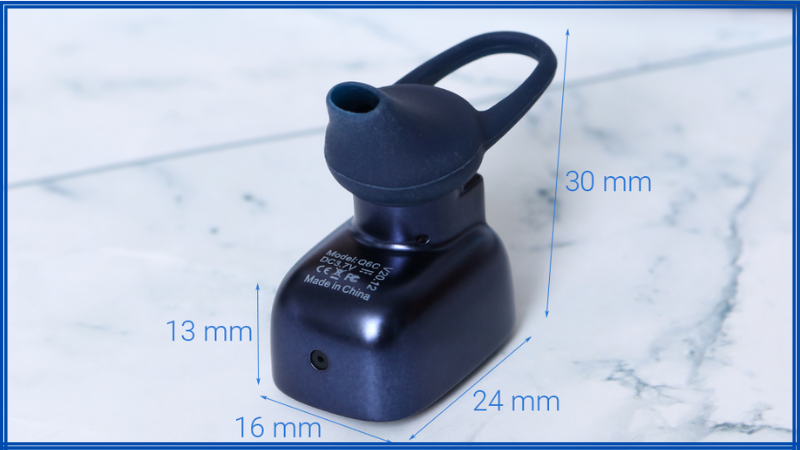 Thiết kế tai nghe Bluetooth cực nhỏ gọn, m&agrave;u xanh Navy thời trang