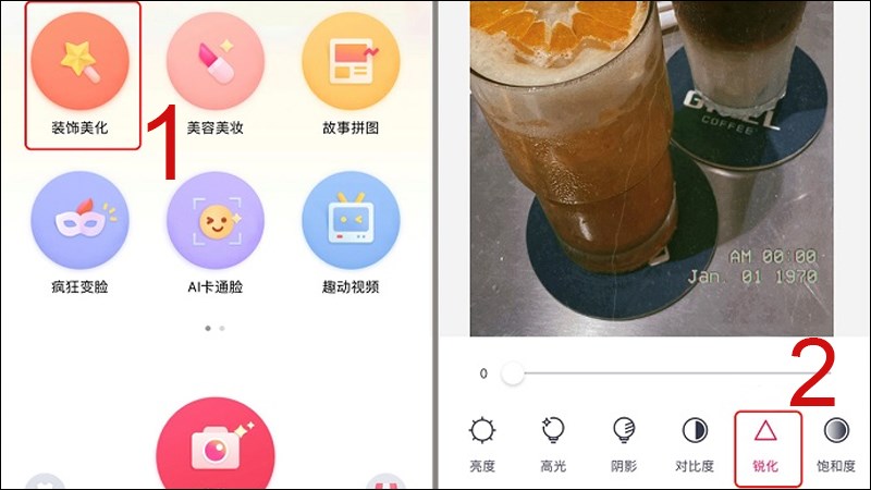 Chọn biểu tượng h&igrave;nh tam gi&aacute;c v&agrave; tiến h&agrave;nh chỉnh sửa