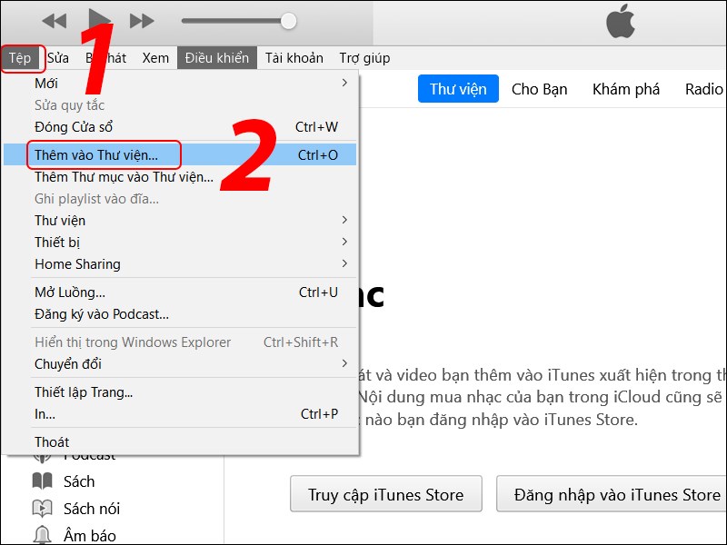 Tiếp tục chọn Th&ecirc;m v&agrave;o thư viện 