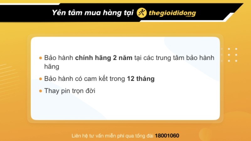 Ch&iacute;nh s&aacute;ch bảo h&agrave;nh đồng hồ tại TGDĐ