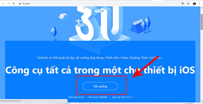 Tải 3uTool về, mở ứng dụng và kết nối iPhone với máy tính Tải 3uTool về, mở ứng dụng và kết nối iPhone với máy tính