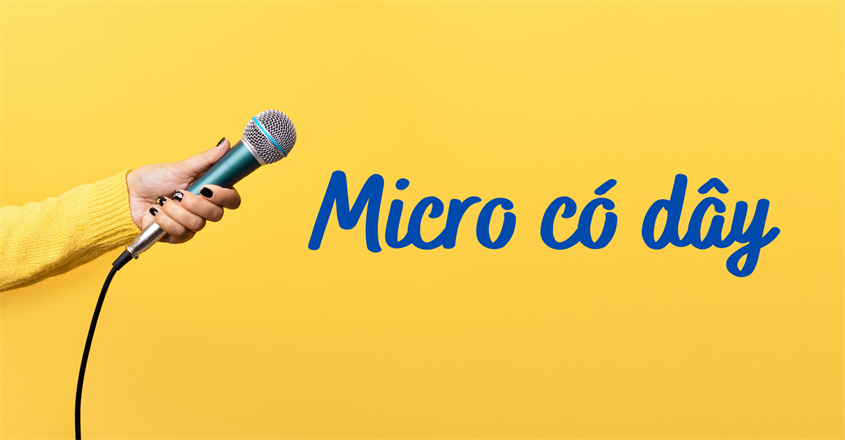 Micro có dây thường phục vụ nhu cầu hát karaoke tại nhà Micro có dây thường phục vụ nhu cầu hát karaoke tại nhà