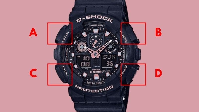 Đồng hồ Casio 4 nút Đồng hồ Casio 4 nút