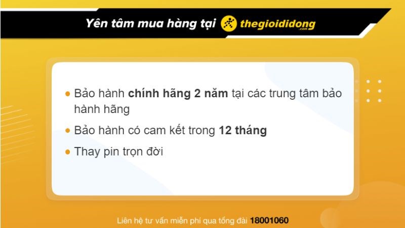 Ch&iacute;nh s&aacute;ch bảo h&agrave;nh đồng hồ ch&iacute;nh h&atilde;ng tại TGDD