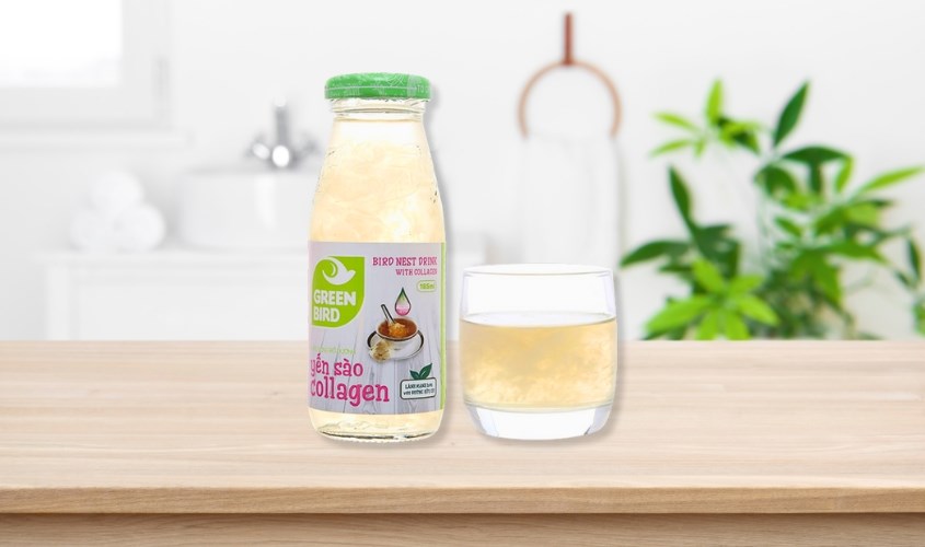 Nước yến sào collagen Green Bird 185 ml (từ 18 tuổi)