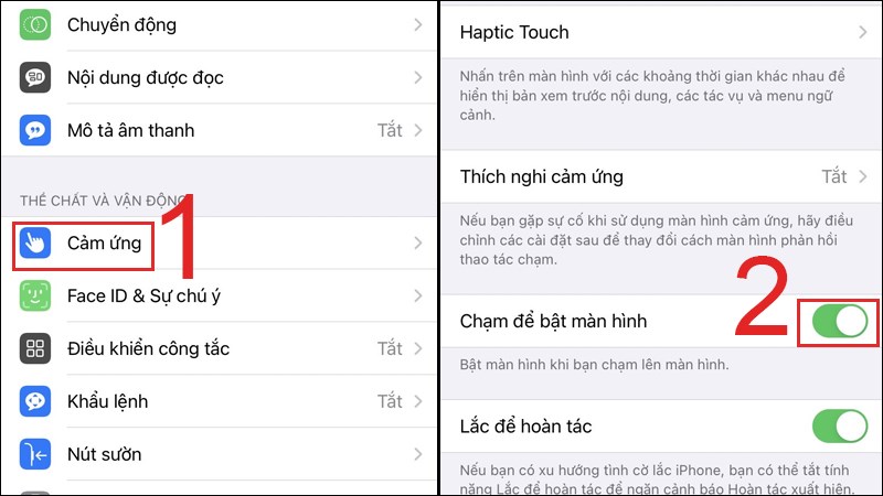 K&iacute;ch hoạt bật t&iacute;nh năng n&agrave;y l&ecirc;n tr&ecirc;n iPhone