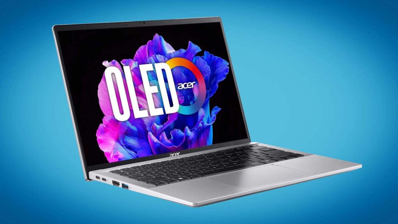 Mẫu laptop Swift Go 14 mới của Acer được trang bị chip Intel Core Ultra. Nguồn: Acer.