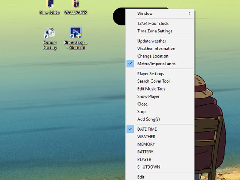 C&oacute; thể nhấn chuột phải v&agrave;o Dynamic Island để t&ugrave;y chỉnh