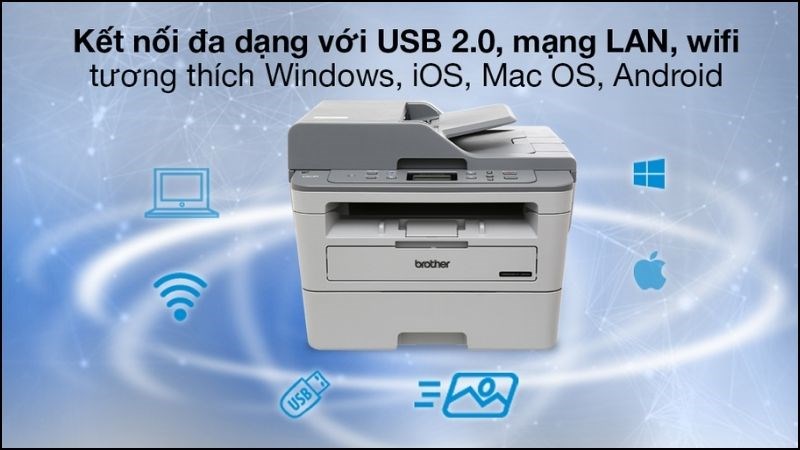 Dòng máy in đa năng đáp ứng tốt các nhu cầu in ấn phổ biến tại gia đình và văn phòng nhỏ.