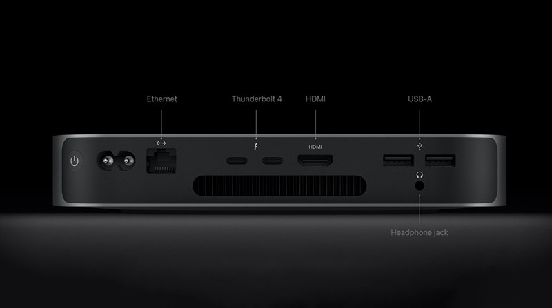 Mac Mini M2 c&oacute; đa dạng cổng kết nối