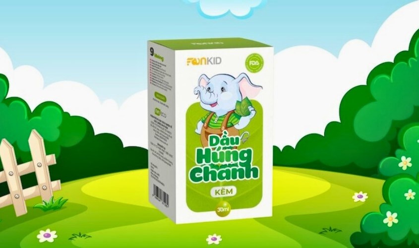 Dầu húng chanh kẽm Fankid tăng sức đề kháng 30 ml (từ 0 tháng)