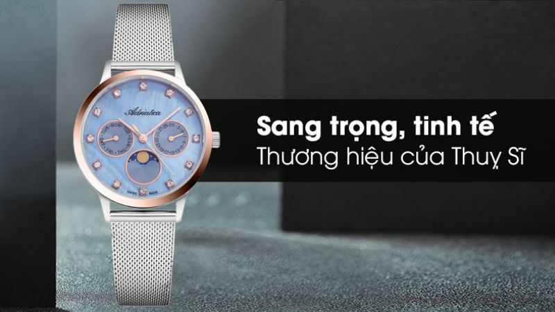 Tất cả đồng hồ Adriatica đều được chứng nhận Swiss Made Tất cả đồng hồ Adriatica đều được chứng nhận Swiss Made