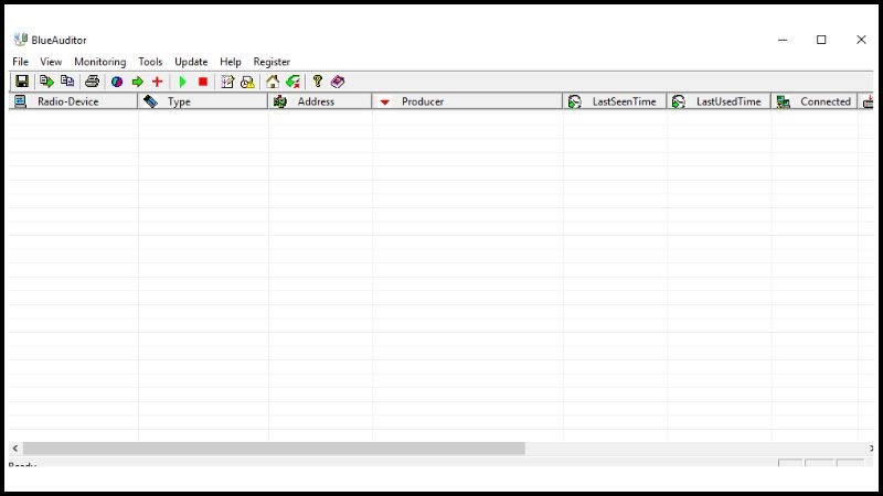 Giao diện l&agrave;m việc của BlueAuditor