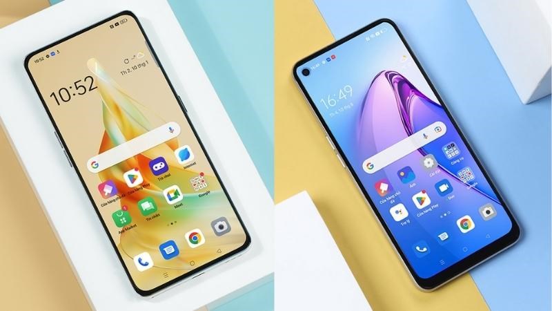 Cả 2 m&aacute;y đều được sử dụng tấm nền AMOLED cao cấp v&agrave; c&oacute; c&ugrave;ng độ ph&acirc;n giải 1080 x 2400 pixels. 