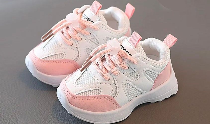 Giày thể thao cho bé Avakids AC10 màu hồng - trắng