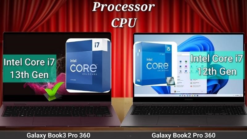 Sở hữu CPU Intel Core i7 thế hệ thứ 13 trong khi người tiền nhiệm sơ hữu con chip thế hệ thứ 12