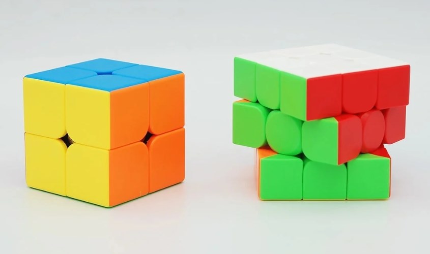 Đồ chơi rubik 3x3x3 kèm rubik nhỏ 2x2x2 Duka DK81085