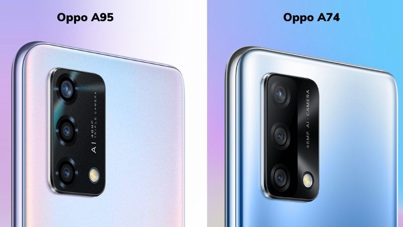 Hệ thống 3 camera đặt trong module h&igrave;nh chữ nhật