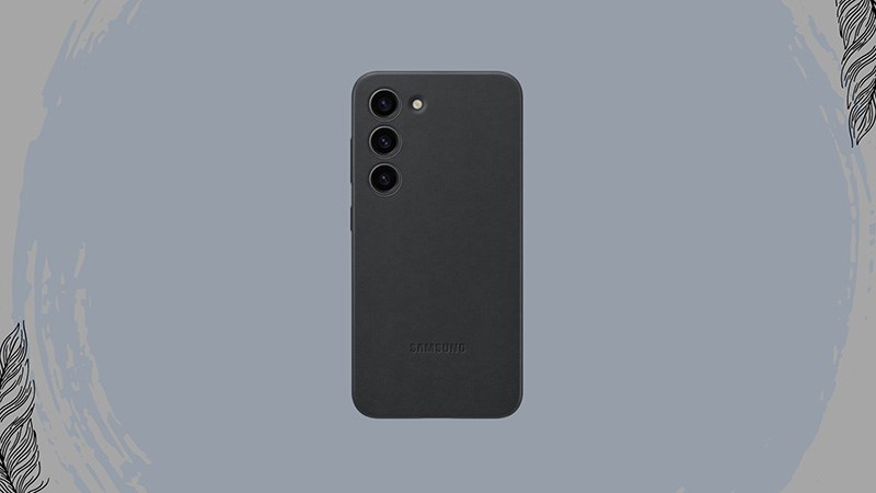 Ốp lưng Galaxy S23 Da Samsung Chính hãng với gam màu đen lịch lãm Ốp lưng Galaxy S23 Da Samsung Chính hãng với gam màu đen lịch lãm
