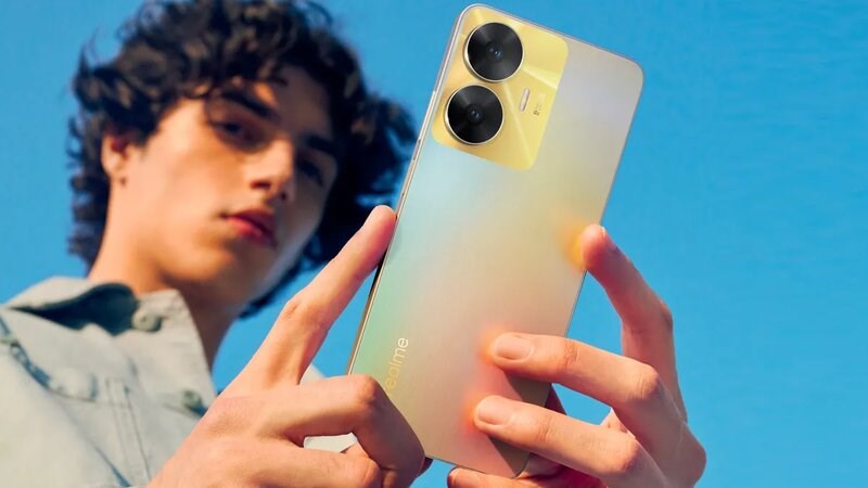 Realme C55 c&oacute; m&agrave;u sắc Sunshower độc đ&aacute;o