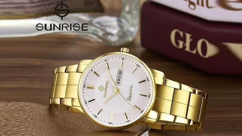 Logo đồng hồ Sunrise mang &yacute; nghĩa trường tồn với thời gian
