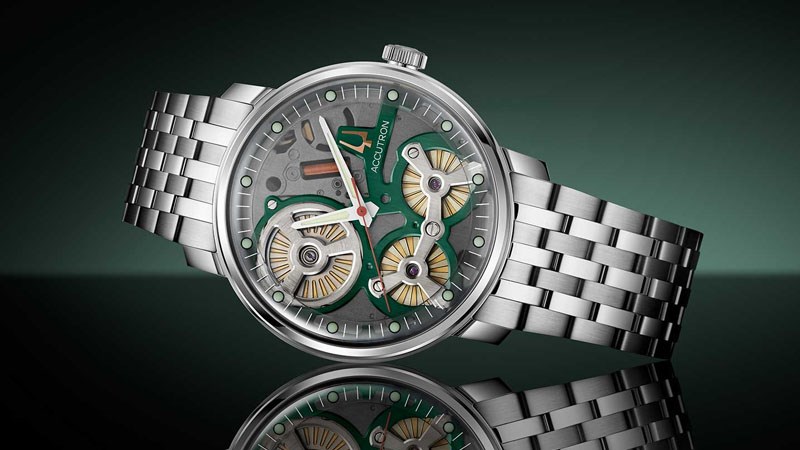 Đồng hồ Bulova Accutron với thiết kế v&ocirc; c&ugrave;ng ho&agrave;n thiện