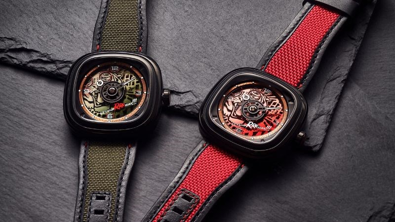 Chất liệu chính của dây đeo đồng hồ Sevenfriday là da và silicon Chất liệu chính của dây đeo đồng hồ Sevenfriday là da và silicon