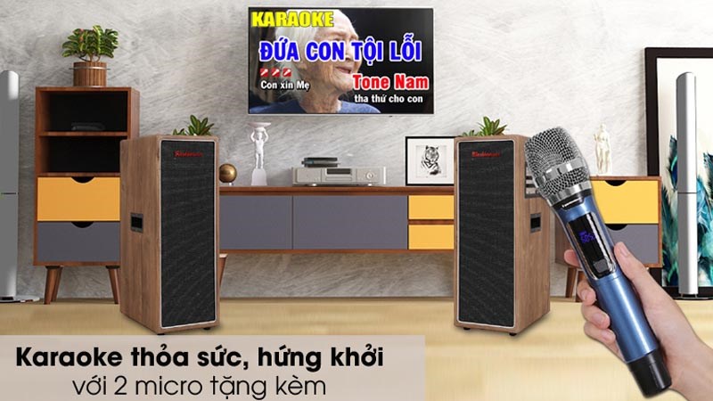 Thỏa sức ca hát với 2 micro tặng kèm