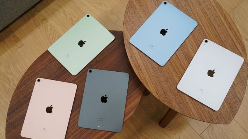 M&agrave;u sắc tr&ecirc;n iPad Air 5