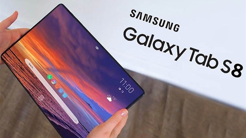 Samsung Galaxy Tab S8 cũng c&oacute; viền m&agrave;n h&igrave;nh v&ocirc; c&ugrave;ng mỏng